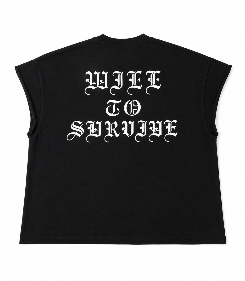 WTS CROSS SLEEVELESS TEE
