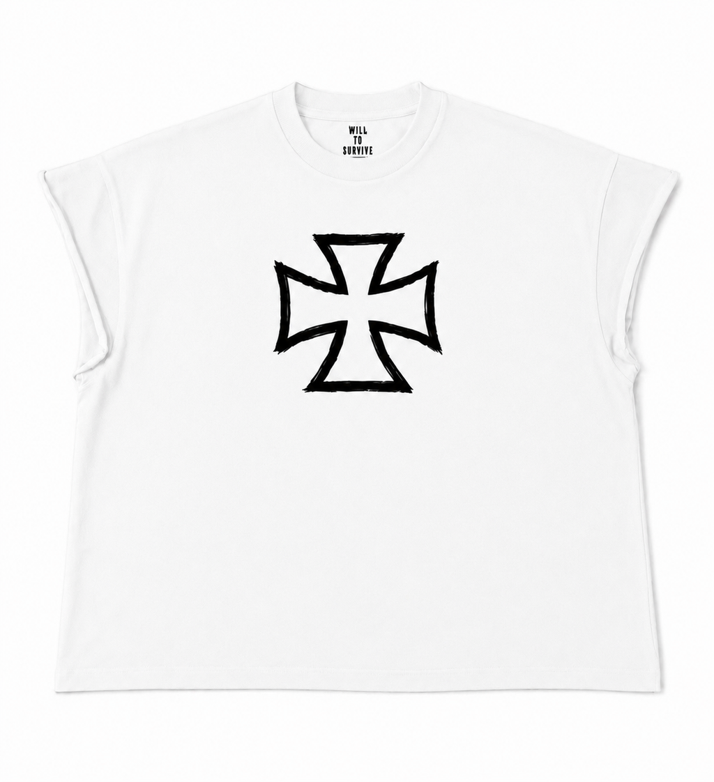 WTS CROSS SLEEVELESS TEE